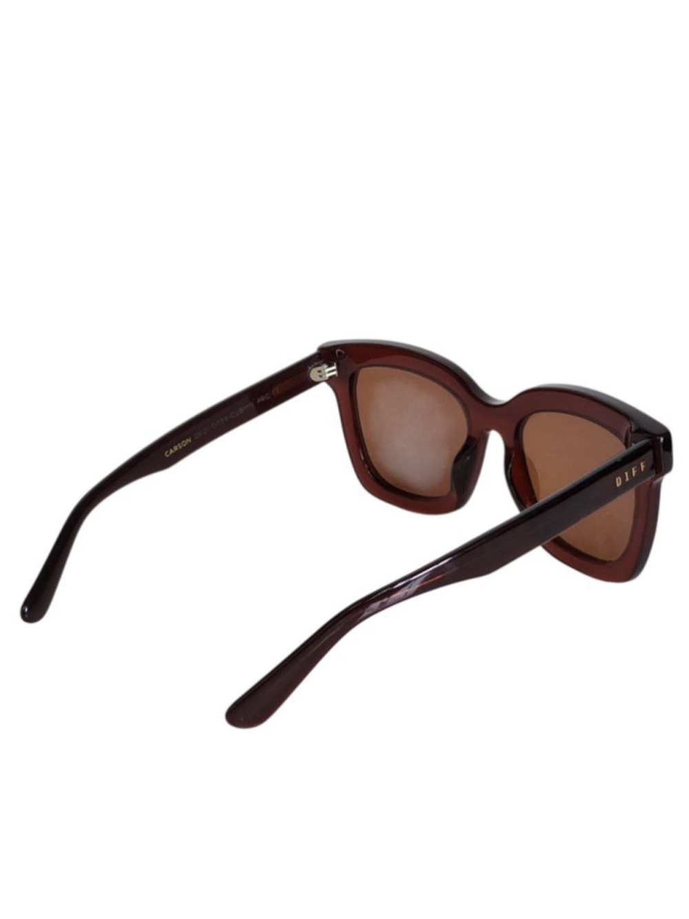 DIFF Carson Brown Gold Mirrored Sunglasses NEW - Picture 5 of 9
